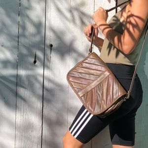 VINTAGE Faux Leather Crossbody Purse